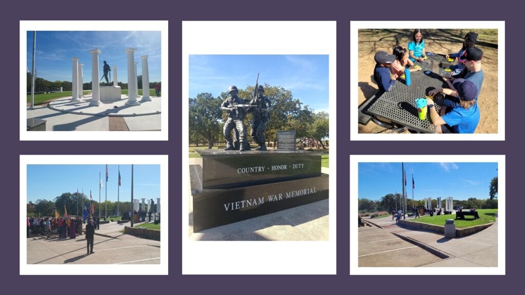 photo from school field trip to vietnam memorial